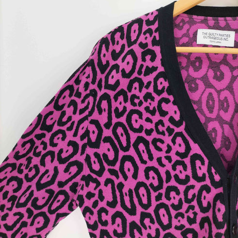 ワコマリア WACKO MARIA 14SS Leopard Cotton Cardigan レオパード コットン カーディガン 猫目ボタン メンズ JPN:L