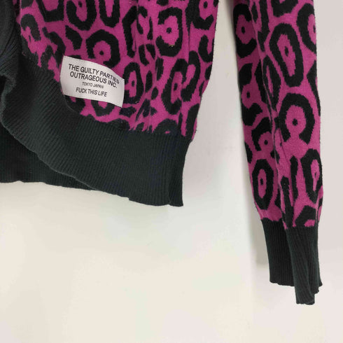 ワコマリア WACKO MARIA 14SS Leopard Cotton Cardigan レオパード コットン カーディガン 猫目ボタン メンズ JPN:L