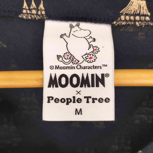 PEOPLE TREE アニメ コラボ キャラクター ツリー 総柄 プリント オーガニック コットン S/S ワンピース レディース JPN:M