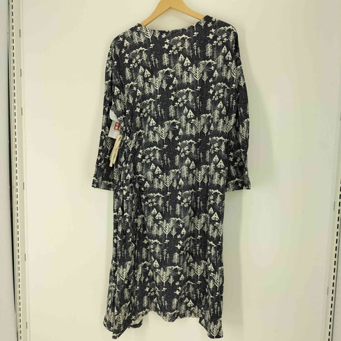 PEOPLE TREE ツリー ハウス 総柄 プリント オーガニック コットン S/S ワンピース レディース ONE SIZE