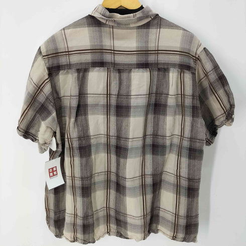 centro オーバーサイズS/Sチェックシャツ メンズ import:XL