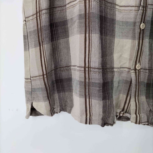 centro オーバーサイズS/Sチェックシャツ メンズ import:XL