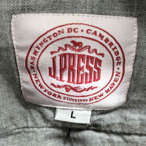 ジェイプレス J.PRESS ワンポケット ボタンダウンL/Sシャツ メンズ import:L