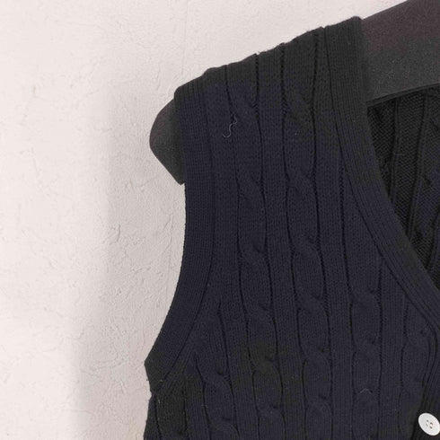 The Barnnet Anne Cable Cardigan Vest レディース FREE