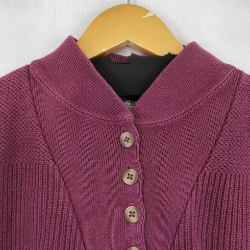 エルエルビーン L.L.Bean 80S USA製 ヘンリーネックコットンニット レディース import:S