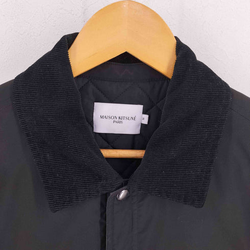 メゾンキツネ MAISON KITSUNE PADDED JACKET ロゴ刺繍 襟コーズ パデッドジャケット メンズ import:M