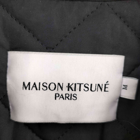 メゾンキツネ MAISON KITSUNE PADDED JACKET ロゴ刺繍 襟コーズ パデッドジャケット メンズ import:M