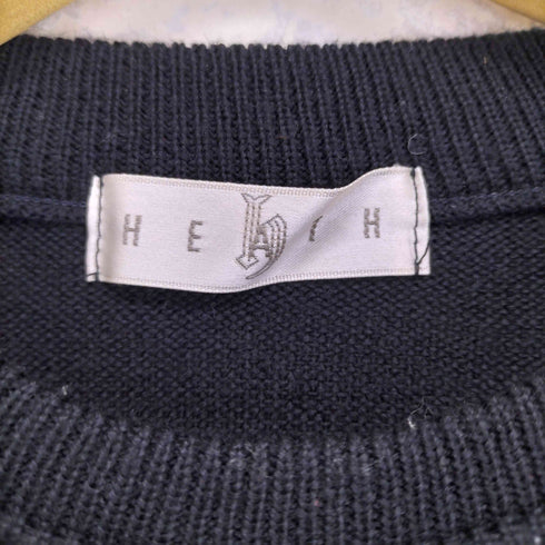HEATH 刺繍デザインニット メンズ LL