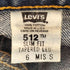 リーバイス Levis MADE IN USA ジッパーフライ テーパードデニムパンツ ボタン裏512 レディース 6 MIS S