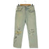 ゴールデングース GOLDEN GOOSE effect text-print straight-leg jeans プリント ダメージ ジーンズ デニム メンズ 30