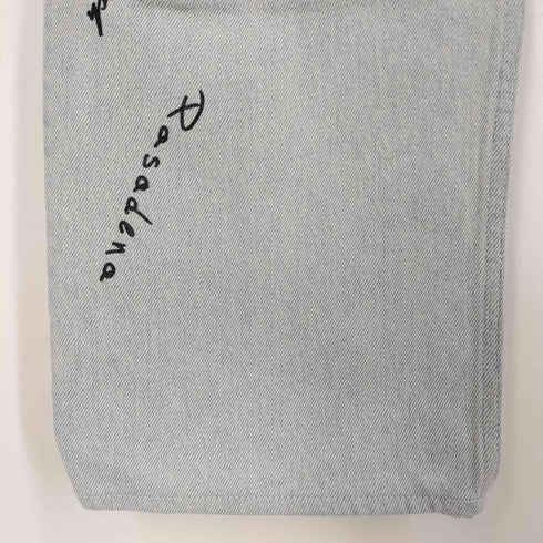ゴールデングース GOLDEN GOOSE effect text-print straight-leg jeans プリント ダメージ ジーンズ デニム メンズ 30