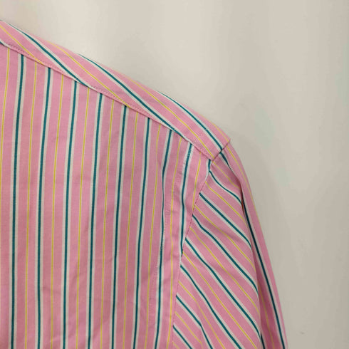 ポロバイラルフローレン Polo by RALPH LAUREN 襟切替ストライプL/Sシャツ メンズ 151/2