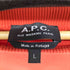アーペーセー A.P.C. コットンL/SクルーネックTシャツ レディース import:L