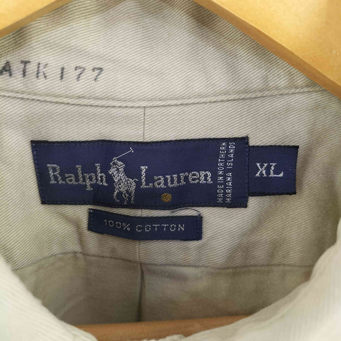 ラルフローレン RALPH LAUREN ポニー刺繍 ボタンダウン ロングスリーブシャツ メンズ import:XL
