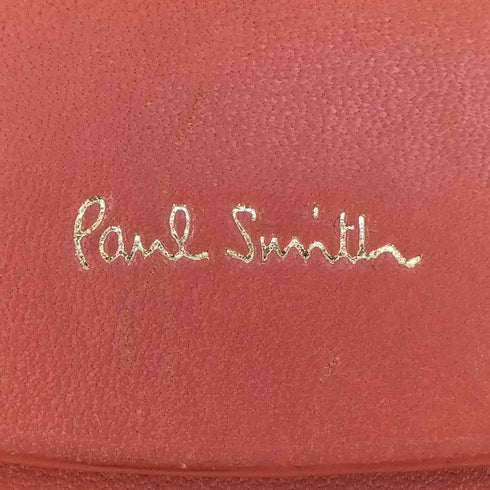 ポールスミス Paul Smith ロゴプリント レザー 二つ折り財布 レディース