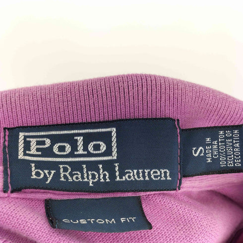 ポロバイラルフローレン Polo by RALPH LAUREN CUSTOM FIT ポニー刺繍 S/S コットン ポロ シャツ メンズ import:S