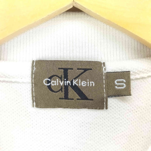 カルバンクライン CALVIN KLEIN MADE IN USA ロゴ刺繍ポロシャツ メンズ S