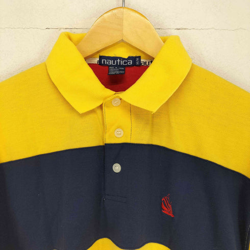 ノーティカ NAUTICA ボーダーポロシャツ メンズ M