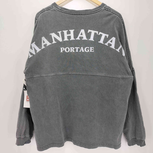 マンハッタンポーテージ Manhattan Portage 21AW ヘビーウェイト バックプリント ロングスリーブクルーネックTシャツ メンズ import:M