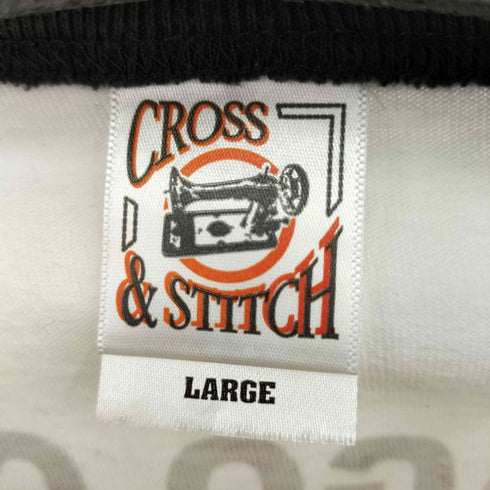 クロスアンドスティッチ CROSS&STITCH バックプリント S/S リンガーTシャツ メンズ JPN:L