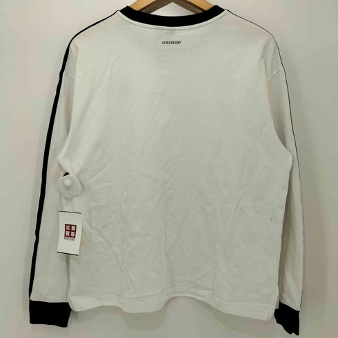 アディダス adidas 23AW スリーストライプス ルーズフィット ロングスリーブクルーネックTシャツ レディース JPN:L