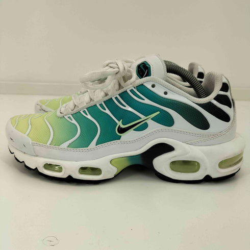 ナイキ NIKE W AIR MAX PLUS WHITE/BLACK-DUSTY CACTUS-BARELY VOLT レディース JPN:24