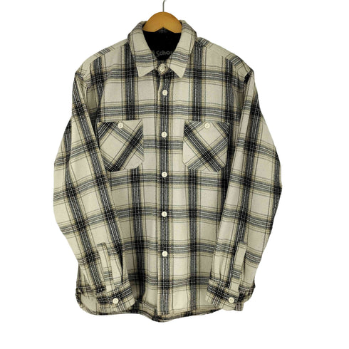 ショット Schott HEAVY NEL CHECK SHIRT ヘビーネルチェックシャツ メンズ JPN:L