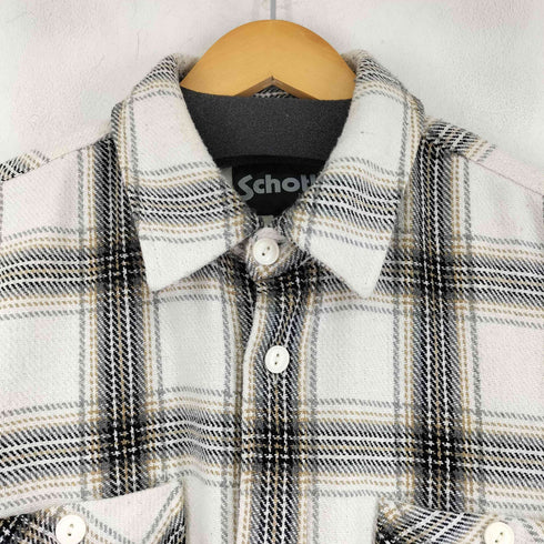 ショット Schott HEAVY NEL CHECK SHIRT ヘビーネルチェックシャツ メンズ JPN:L