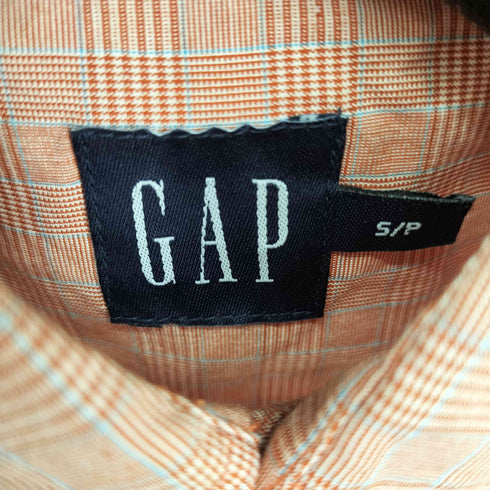 ギャップ Gap 00S 80's two ply poplin L/S チェックシャツ メンズ JPN:S