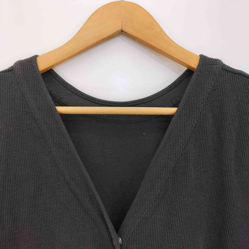 ジャーナルスタンダードレリューム JOURNAL STANDARD relume 23AW ミニワッフルVネックロングカーディガン2way レディース FREE