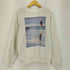 ヘインズ Hanes 90s USA製 イラストプリント クルーネックスウェット メンズ import:XL