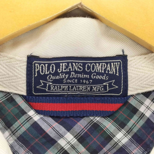 ポロジーンズカンパニーラルフローレン POLO JEANS COMPANY RALPH LAUREN ワッペン刺繍ラガーシャツ メンズ L