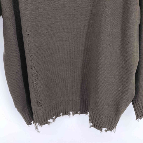 サイトバイヨウジヤマモト syte by Yohji Yamamoto 7G BULKY WOOL DAMAGE V NECK PULLOVER メンズ