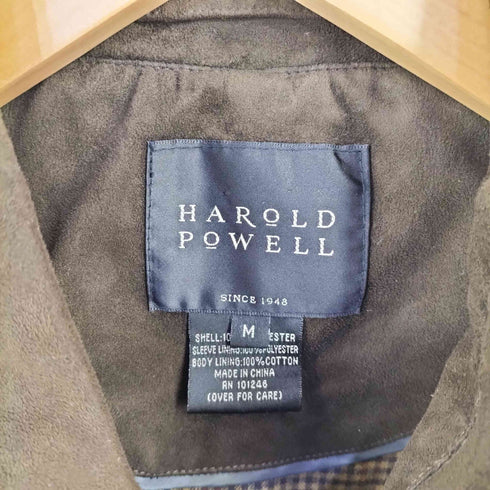 HAROLD POWELL スエード スイングトップブルゾン メンズ M