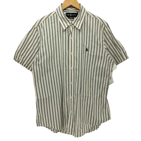 ラルフローレン RALPH LAUREN CUSTOM FIT ストライプ柄S/S シャツ メンズ L