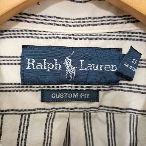 ラルフローレン RALPH LAUREN CUSTOM FIT ストライプ柄S/S シャツ メンズ L