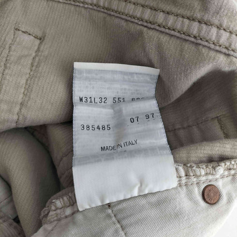 リーバイス Levis イタリア製 ユーロ 551 コーデュロイパンツ メンズ 31X32