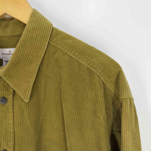 エルメネジルドゼニア Ermenegildo Zegna イタリア製 コーデュロイ シャツ メンズ import:L