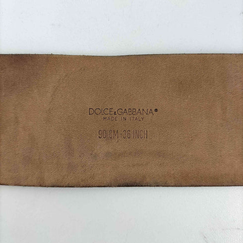 ドルチェアンドガッバーナ DOLCE&GABBANA レザーベルト シグネチャー メンズ 90CM-36INCH