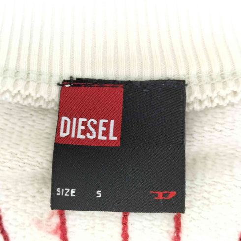 ディーゼル DIESEL OLD デザインジップ ノーカラースウェットジャケット レディース import:S