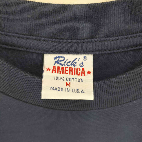 RICK'S AMERICA MADE IN USA フロント刺繍 クルーネックTシャツ WAIKIKI BEACH メンズ import:M