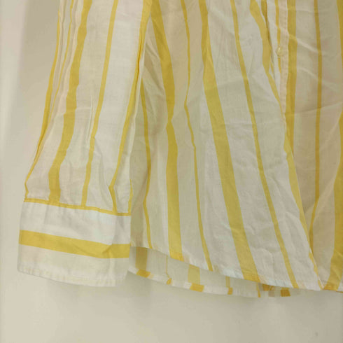 ザラ ZARA RELAXED FIT B.D L/S ストライプ シャツ メンズ import:L