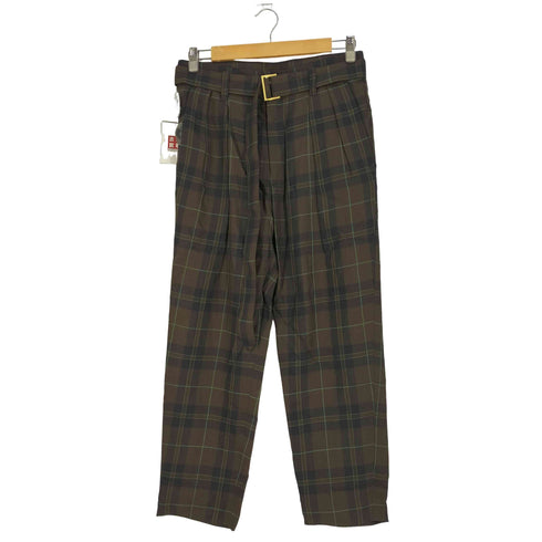 クルニ CULLNI 別注 TAPERED SLACKS CHECK テーパード スラックス チェック メンズ JPN:S
