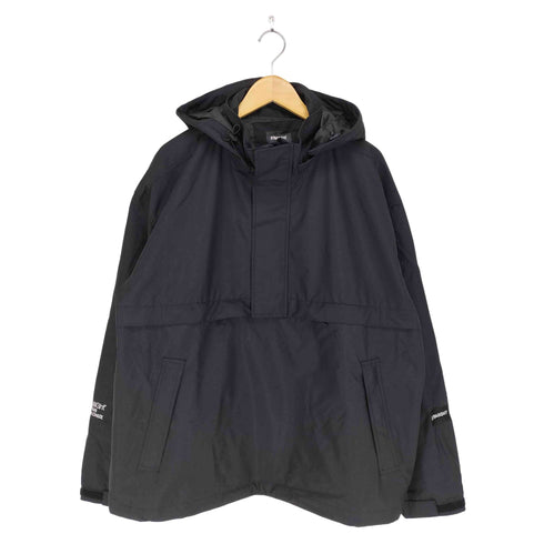 ストレイト STRAIIIGHT TEX-LOGO ANORAK JACKET BLACK メンズ JPN:XL