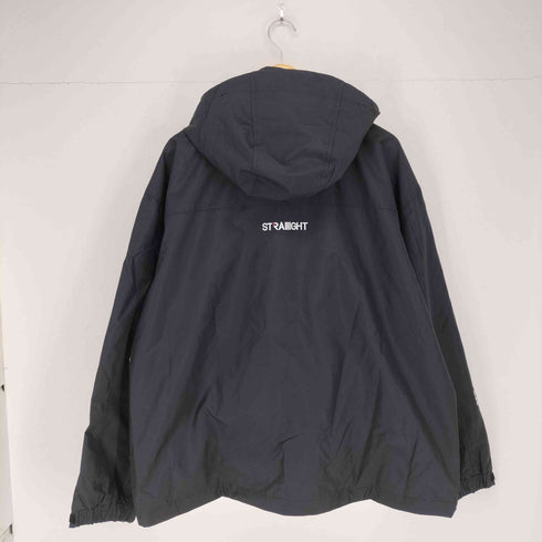 ストレイト STRAIIIGHT TEX-LOGO ANORAK JACKET BLACK メンズ JPN:XL