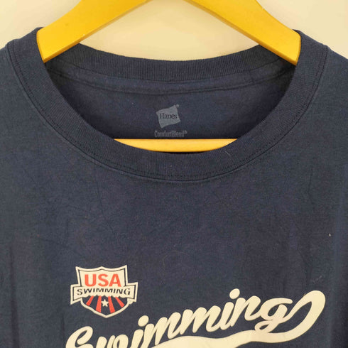 ヘインズ Hanes USA Swimming プリント クルーネックTシャツ メンズ import:XL