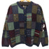 エディーバウアー Eddie Bauer 00S Legendタグ Deer bay Patchwork マルチカラー パッチワークウールカーディガン レディース import:XL