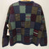 エディーバウアー Eddie Bauer 00S Legendタグ Deer bay Patchwork マルチカラー パッチワークウールカーディガン レディース import:XL