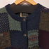 エディーバウアー Eddie Bauer 00S Legendタグ Deer bay Patchwork マルチカラー パッチワークウールカーディガン レディース import:XL