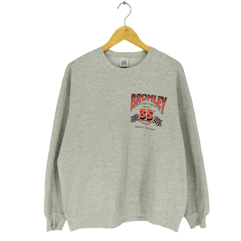 ジャージーズ JERZEES 90s USA製 両面ラバープリントスウェット メンズ JPN:XL